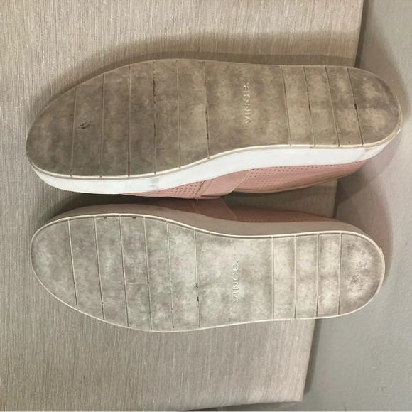 VINCE Sz 8 Blair Sneakers Perforated leather Slip-on Design Rubber Sole Loafers - Picture 10 of 10
